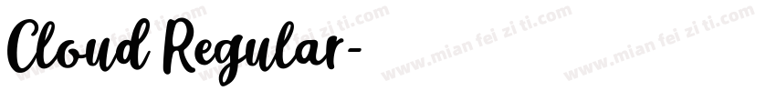 Cloud Regular字体转换